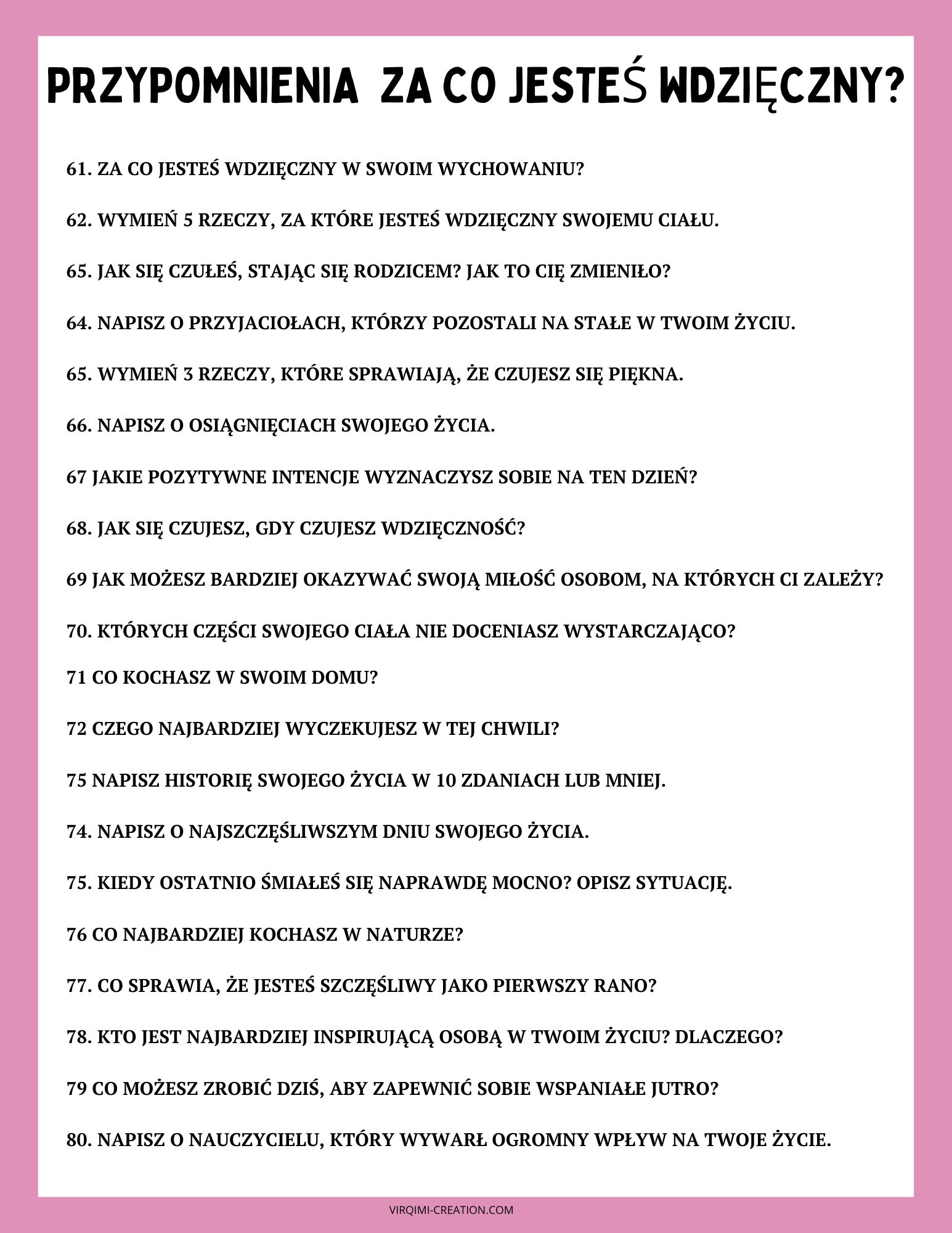 Dziennik Wdzięczności - 120 zadań