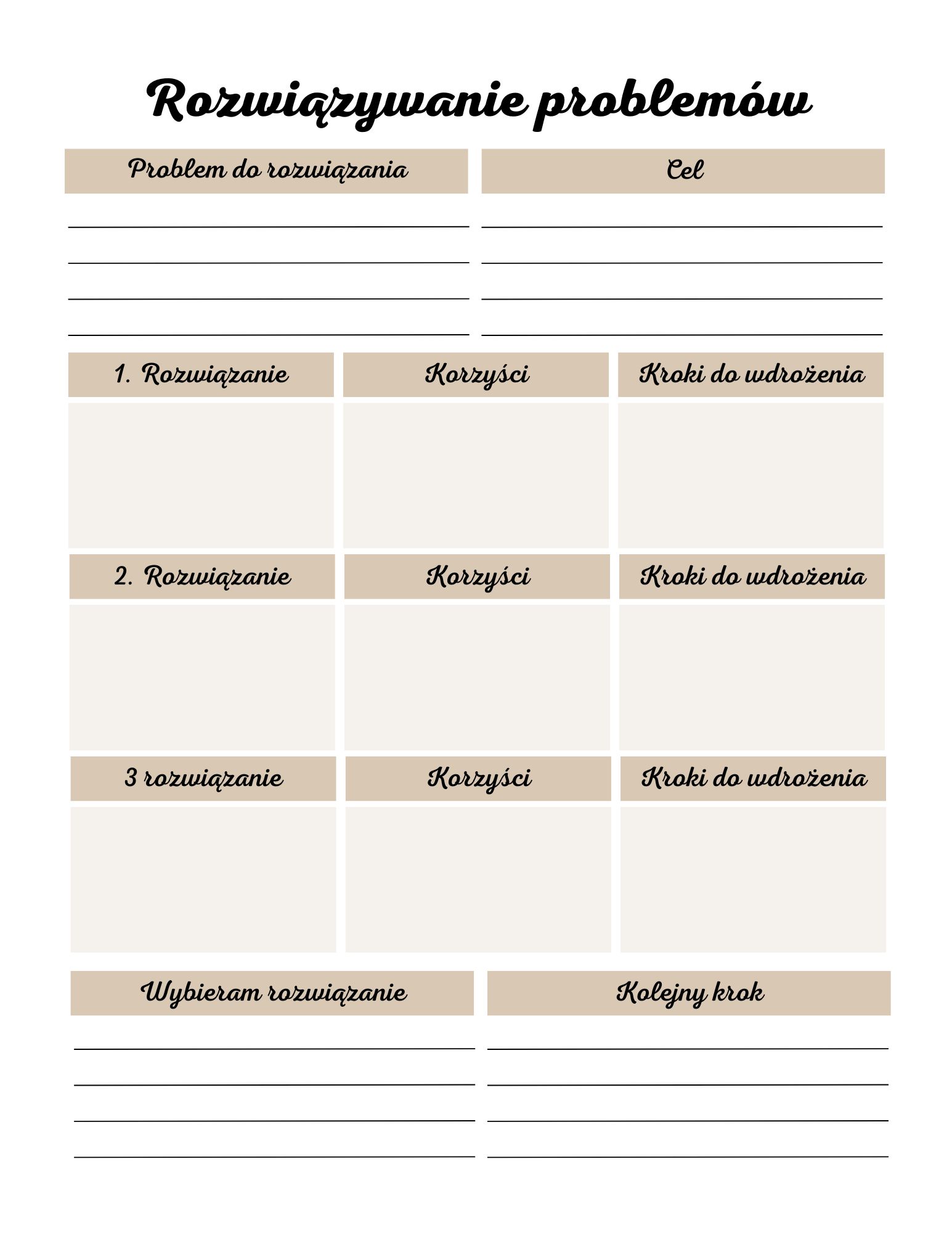 Dziennik radzenia sobie ze stresem